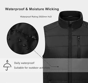 Vente directe usine – Gilet matelassé zippé personnalisé respirant de haute qualité pour homme, idéal pour l'hiver, 100 % coton 220g – Meilleures ventes - Product Image 2
