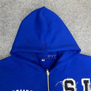Sweat à capuche à fermeture éclair imprimé numérique avec logo personnalisé 100% sweat à capuche unisexe respirant écologique en molleton de coton - Product Image 5