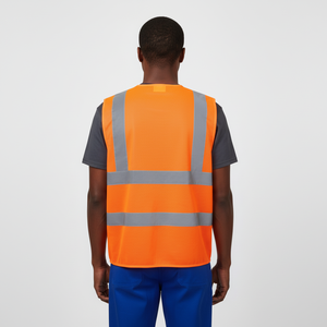 High Quality <b>Reflective</b> <b>Safety</b> <b>Clothing</b> Wholesale Windproof Security Jacket Multi-Pockets High Visibility Traffic <b>Safety</b> Vest - Product Image 4