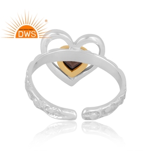 แหวนพลอยสโมคกี้ธรรมชาติทำจากเงินสเตอริง925ดีไซน์รูปแบบใหม่เครื่องประดับสำหรับผู้หญิงเป็นของขวัญสำหรับผู้หญิง - Product Image 2