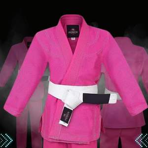 Kimono de Jiu Jitsu Brasileño para Mujer, Rosa, 350 g/m², Tejido Perlado, Ligero, Preencogido, Algodón, Logotipo Personalizado, Traje de Artes Marciales - Product Image 6