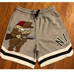 กางเกงขาสั้นสไตล์สตรีทของผู้ชายทรงเข้ารูประบายอากาศได้ดีพิมพ์ซับลิเมชันตามสั่ง - Product Image 6