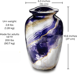 Urnas de cremación de Metal de diseño increíble, diseño personalizado, estilo multicolor, suministros funerarios, venta al por mayor, urnas para adultos humanos - Product Image 3