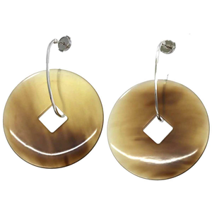 Nouvelle arrivée mode corne boucle d'oreille bijoux goutte d'eau boucles d'oreilles corne de vache Wrap corde noeud pâte frite pièce - Product Image 1