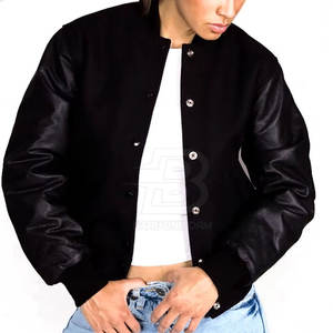 Chaqueta Letterman para mujer, precio al por mayor, chaqueta transpirable de invierno, chaqueta Letterman para mujer de calidad superior - Product Image 2