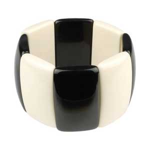 Brazalete geométrico de resina para mujer y niña, joyería de diseñador de moda, estilo bohemio grueso Vintage, regalo, pulsera de resina irregular de ámbar de mármol - Product Image 1