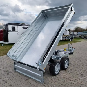 Remolque basculante eléctrico hidráulico de alta calidad, nuevo remolque basculante trasero 2500 para trabajos de paisajismo con bomba eléctrica en venta - Product Image 4