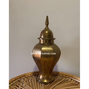 Pot à gingembre vintage couleur or, fait à la main, craquelé, court, design antique, pots à servir pour cornichons, best-seller à prix raisonnable - Product Image 2