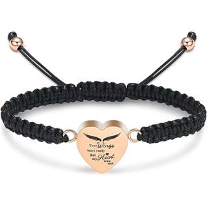 Cross Cremation Urn <b>Bracelet</b> for Ashes Genuine Leather Memorial Ash Jewelry Urn Bangles <b>Locket</b> Keepsake <b>Bracelet</b> for Men - Product Image 3