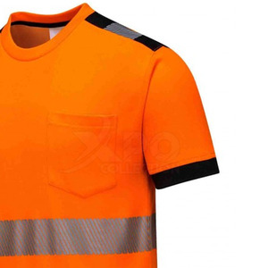 Camisetas de seguridad de alta visibilidad Imprimir Logo Seguridad Hombres Camisetas Ropa DE TRABAJO reflectante Camisetas para hombres - Product Image 5