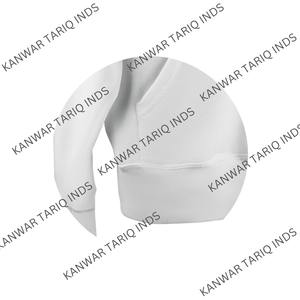 High Quality 350 GSM French Terry <b>Hoodie</b> for Men Customized Solid Pattern Zipper Pullover Premium Knit Half Zip Pullover Jacket - Product Image 5