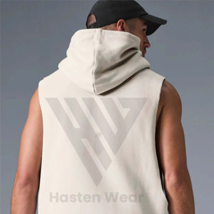 Sweats à capuche de sport pour hommes et vêtements d'entraînement, coupe musclée, pull-over streetwear, service OEM tendance, sweats à capuche de sport - Product Image 5