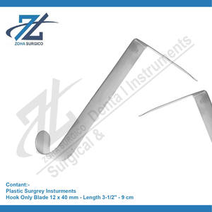 CONVERSE 12x40mm crochet de nez lame seulement 3-1/2 ''-9 cm longueur allemand en acier inoxydable instrument chirurgical base fabricant Pakistan - Product Image 2