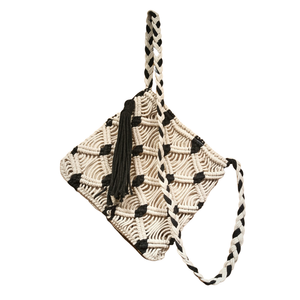 Sacs à main en macramé et crochet pour femme, brodés de perles, élégants, faits à la main, sacs fourre-tout à bandoulière avec sangles réglables, personnalisables, vente en gros - Product Image 1