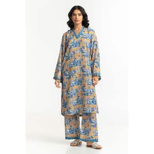 Chemise décontractée texturée en dobby imprimé avec col brodé IPS-44712 - Product Image 5