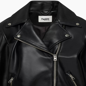 New Arrival TWIIL_SPORTS Custom Windproof Casual Black Riding Biker Motorcycle <b>Men</b> Genuine Leather <b>Jackets</b> Stylish Fashion - Product Image 3