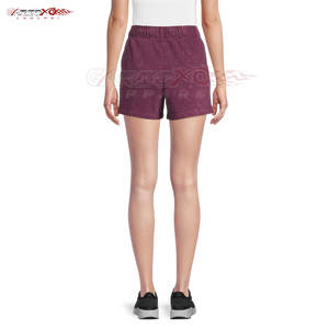 Shorts taille haute pour femme, délavés à l'acide, style coupe classique, 100% coton de haute qualité pour un look rétro urbain - Product Image 3