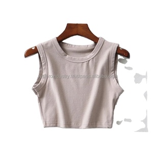 Summer Vintage White Crop Tops pour femmes Débardeur en tricot avec décoration en dentelle Punk Sexy Streetwear Short Sleeveless T-Shirts - Product Image 5