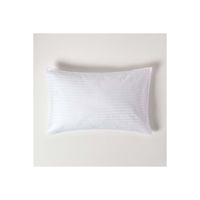 Parure de lit de luxe en coton satiné blanc - 4 pièces (drap-housse, couvre-lit, housse de couette, couettes) pour hôtel/petit-déjeuner, emballée dans un sac