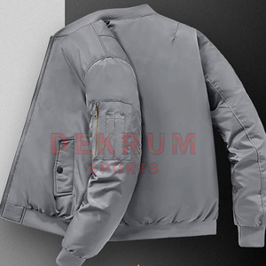 2026 Custom <b>Men's</b> And Women,<b>s</b> Stylish Stand Collar Bomber <b>Jacket</b> for Winter Plain Design with OEM Service - Product Image 3