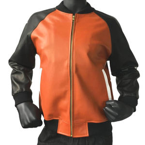 Meilleures vestes en cuir conçues pour les motocyclistes Poches à fermeture éclair Outwear Style britannique Vestes à col montant élastique vintage - Product Image 1
