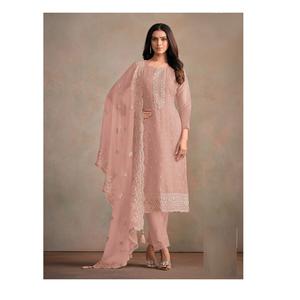 Venta al por mayor de trajes Vipul Fashion Averie Salwar kameez Orgenza con trabajo de secuencia de bordado disponible a precio de exportación - Product Image 1