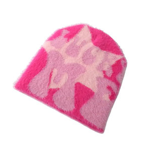 2026 meilleure qualité coupe-vent chaud Mohair Beanie Hat tissu doux avec design réglable et motif de caractère pour le voyage - Product Image 4