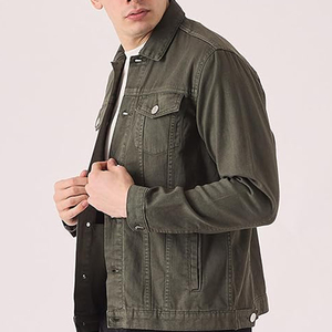 Haute qualité hommes vêtements décontractés surdimensionné boutonné Denim Jean veste automne toile manteau confortable et élégant - Product Image 3