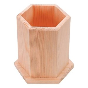 Long Hexagonal Handmade Pencil Holder Factory Handmade Genuine Leather Pencil <b>Organizer</b> <b>Desktop</b> Pen Holder by STAR CRAFTS INDIA - Product Image 3