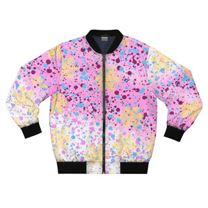 Blouson bomber pour homme, chaud, écologique, coupe-vent, respirant, séchage rapide, imprimé par sublimation sur satin, fermeture éclair. - Product Image 4