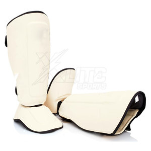 Espinilleras de Cuero de Alto Rendimiento con Espuma Absorbente de Impactos, Diseño Transpirable, Construcción Ligera, Protección - Product Image 4