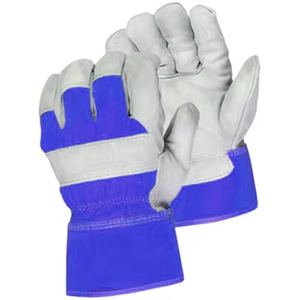 Guantes DE TRABAJO canadienses de alta calidad para trabajadores, guantes de cuero de vaca divididos, guantes de soldadura de protección de manos de seguridad Industrial - Product Image 4