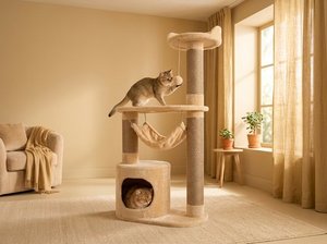 Juno’s Dream Palace With <b>Hammock</b> Tower For Cats - Product Image 4