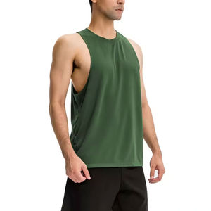 Camiseta Deportiva de Tirantes para Hombre, Estilo Musculoso, para Entrenamiento de Fisicoculturismo, Color Rojo, con Logotipo Personalizado - Product Image 4