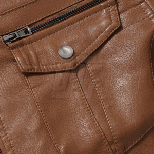 Veste en cuir véritable pour hommes avec fermeture éclair complète et design élégant pour la fête ou les tenues décontractées veste d'hiver pour hommes - Product Image 4