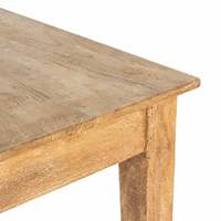 Table haute pliable en bois de manguier massif, design industriel moderne, écologique, pour la maison, l'appartement, l'hôtel ou la ferme