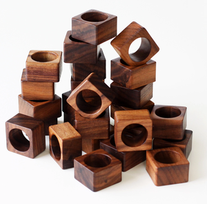 Diseño Simple, decoraciones de mesa de madera, servilletero de vacaciones, soporte para anillo, banquete de boda, servilletero de cumpleaños, superventas - Product Image 2