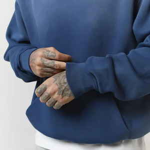 Sudadera con Capucha de Moda Personalizada al por Mayor con Logo, de Gran Gramaje, Lavado Ácido, Nueva, Ajuste Regular, Hombro Caído, para Hombre, Invierno - Product Image 5