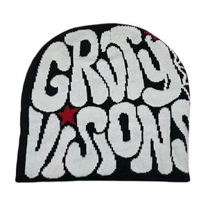 Gorro de Invierno Unisex de Punto Jacquard 100% Algodón con Logotipo Personalizado, MOQ Bajo, Ajustable, Sin Puño, Plegable, Clásico, Bsci - Product Image 3
