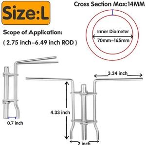 ชุดเครื่องมือติดตั้งถ้วยยู3ชิ้นอเนกประสงค์ J05321ซีลก้านลูกสูบไฮดรอลิกสำหรับอุปกรณ์เสริม - Product Image 3