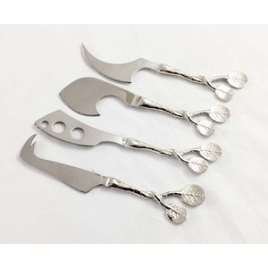 Couteau à fromage avec logo personnalisé Couteau à fromage avec poignée rugueuse rustique Design royal sets de table à manger Couteaux à fromage - Product Image 3