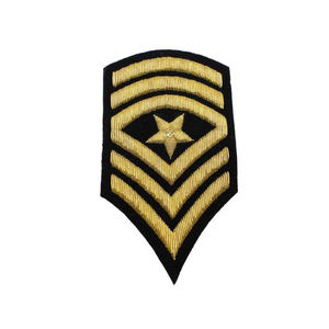 Vente en gros d'usine 2025 Patchs en tissu à motif rectangulaire brodé personnalisé élégant sans nickel Taille 2,5 cm-9 cm Chevrons - Product Image 6