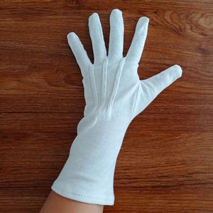 ถุงมือผ้าฝ้ายแท้ 100% สำหรับพิธีกรรม ถุงมือยามสีขาวแบบกำหนดเอง - Product Image 4