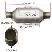 Capteur d'oxygène universel pour catalyseur automobile BC-YUEYANG 2'' 2.25'' 2.5'' 3''