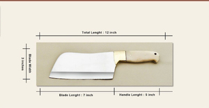 D2 acier 5 pièces Chef ensemble fait à la main bricolage couteau os poignée laiton traversin tout-fait à la main en acier inoxydable avec gaine en cuir - Product Image 2