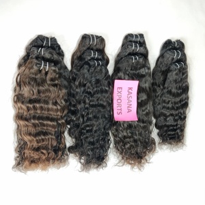 Vente en gros d'extensions de cheveux 100% vierge vietnamienne machine double trame vague profonde cuticule alignée couleur naturelle femmes noires - Product Image 3