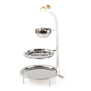 Bandeja de chocolate de metal de tres niveles Última llegada Bandeja de chocolate de diseño Tamaño personalizado Bandeja de chocolate de lujo - Product Image 1