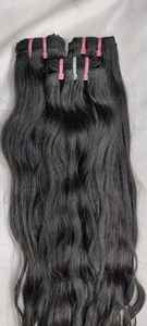 วิกผมสำหรับต่อผมมนุษย์บริสุทธิ์จากอินเดียผมหยิกเป็นลอนธรรมชาติสีดำเข้ม - Product Image 3