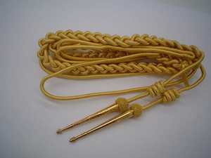 OEM venta al por mayor de encargo hombro Aiguillette con tamaño de color personalizado y logotipo de impresión brillo alambre Aiguillette oro alambre cordón - Product Image 2