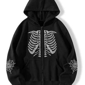 Calidad superior Último diseño Hombres Rhinestone Sudaderas Nueva llegada Cremallera Hombres Rhinestone Sudaderas Transpirable Con OEM 2025-26 - Product Image 1